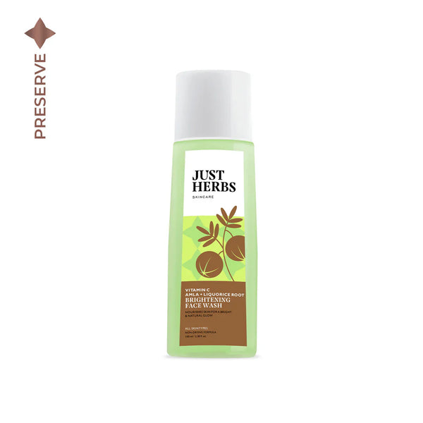 Just Herbs - Brightening Face Wash - Vitamin C Amla & Liquorice Root: 100ml