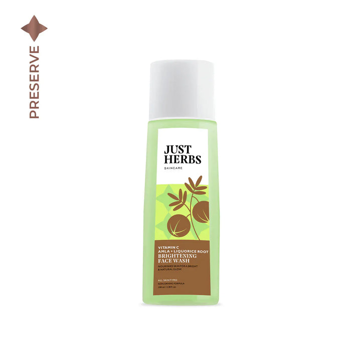 Just Herbs - Brightening Face Wash - Vitamin C Amla & Liquorice Root: 100ml