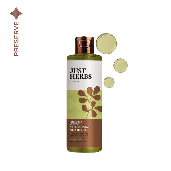 Just Herbs - Volumising Shampoo with Fenugreek and Shikakai 200ml