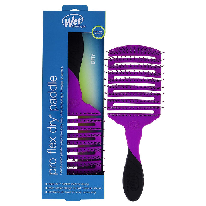 Wet Brush Pro Flex Dry Paddle By For Unisex Pc Hair, Purple - Kess Hair and Beauty