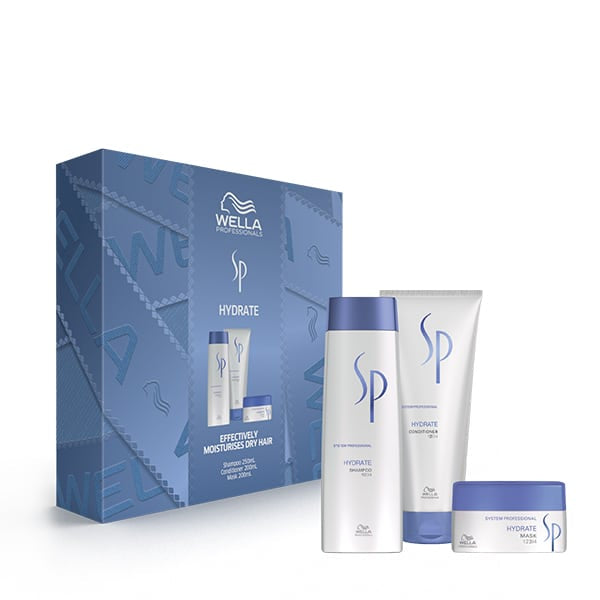 Wella SP Hydrate Shampoo Conditioner & Mask Trio Pack