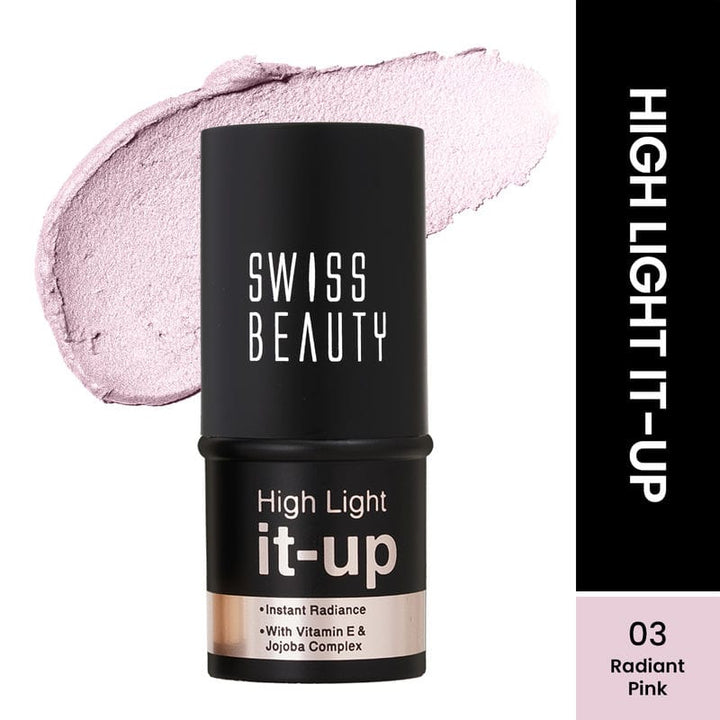 Swiss Beauty - High Light It-Up Highlighter Stick Radiant Pink Shade No. 3