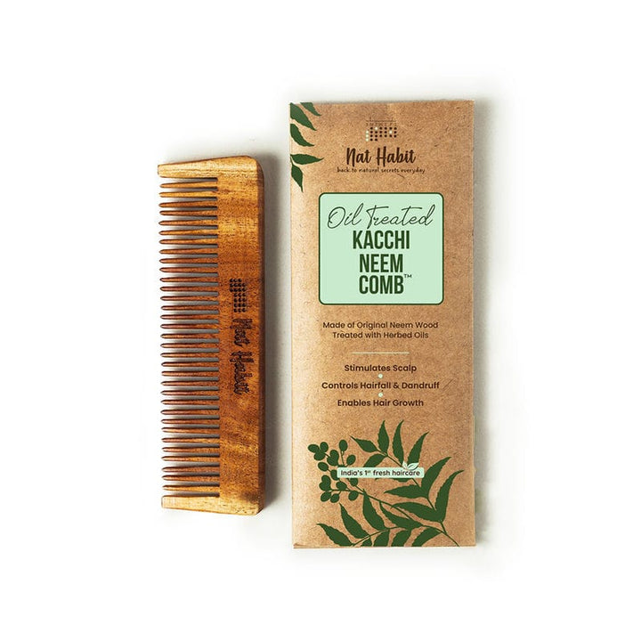 Nat Habit - Oil Treated Kacchi Neem Pocket Comb