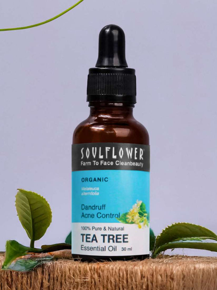 SoulFlower - Tea Tree Essential Oil for Dandruff & Acne 30ml