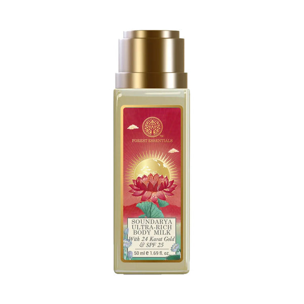 Forest Essentials - Ultra Rich Body Milk Soundarya With 24K Gold & SPF25 50ml