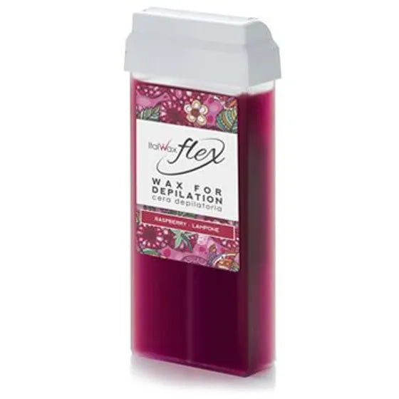 Italwax Flex Raspberry Roll On Wax Cartridge, 100ml