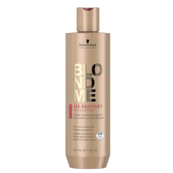 Schwarzkopf BlondMe All Blondes RICH Shampoo 300ml - Kess Hair and Beauty