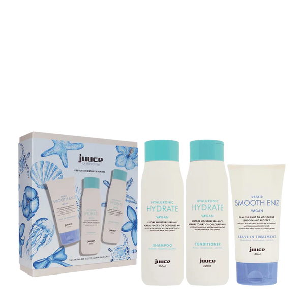 JUUCE Hyaluronic Hydrate + Smooth Enz Trio Pack