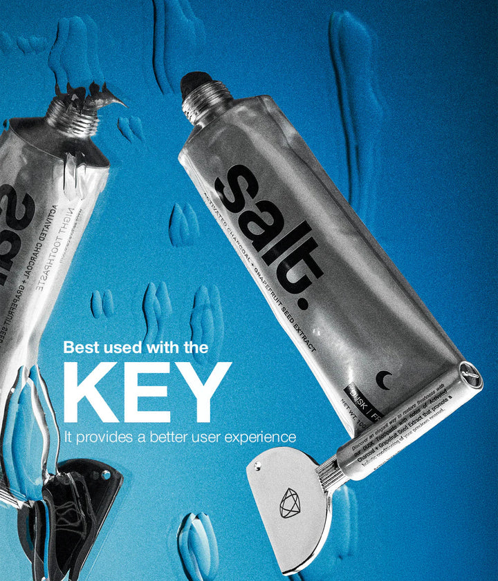 Salt Oral Care - Activated Charcoal + Grapefruit Extract Dusk Vanilla Night Toothpaste 100g