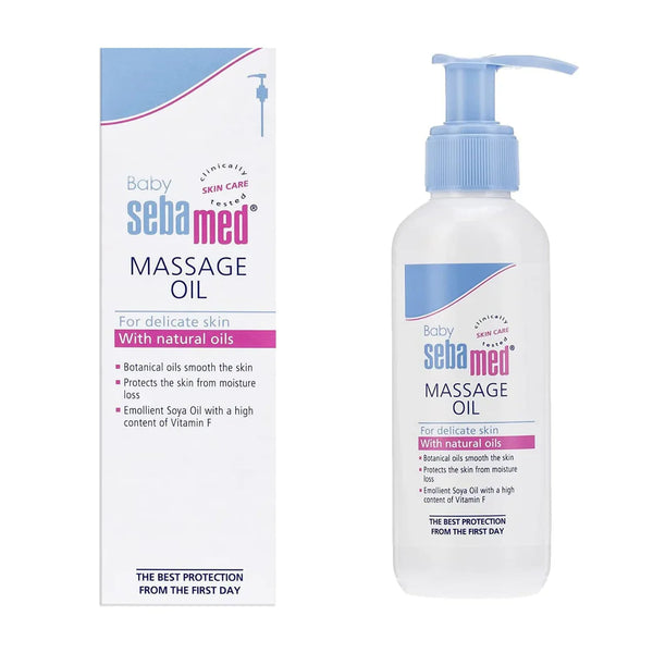 Sebamed Baby Massage Oil for delicate skin with natural oil | With Soya Oil | Non- greasy | Ideal for newborn 150 ml