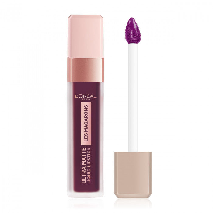 L'Oreal Paris - Les Macarons Ultra Matte Liquid Lipstick 830 Blackcurrant Crush