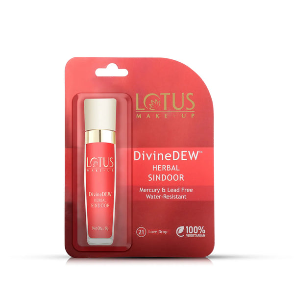 Lotus - Make-Up Divine Dew Herbal Sindoor - Love Drop, Water & Smudge Resistant 8g