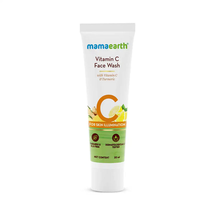 Mamaearth - Vitamin C face wash with Turmeric for Skin Illumination 20ml