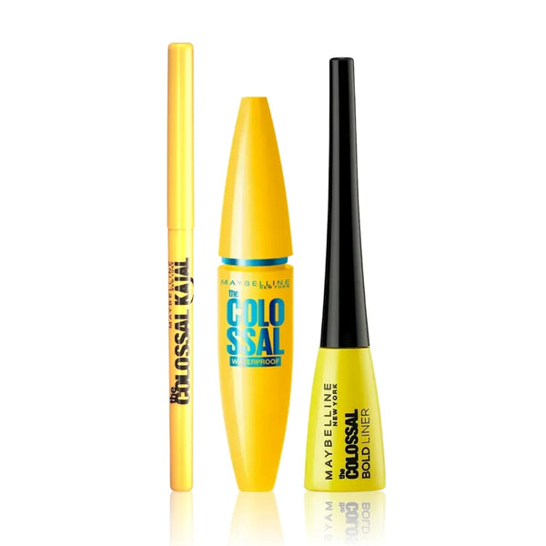 Maybelline - New York The Colossal Combo - Mascara + Bold Liner + Kajal 3 pcs