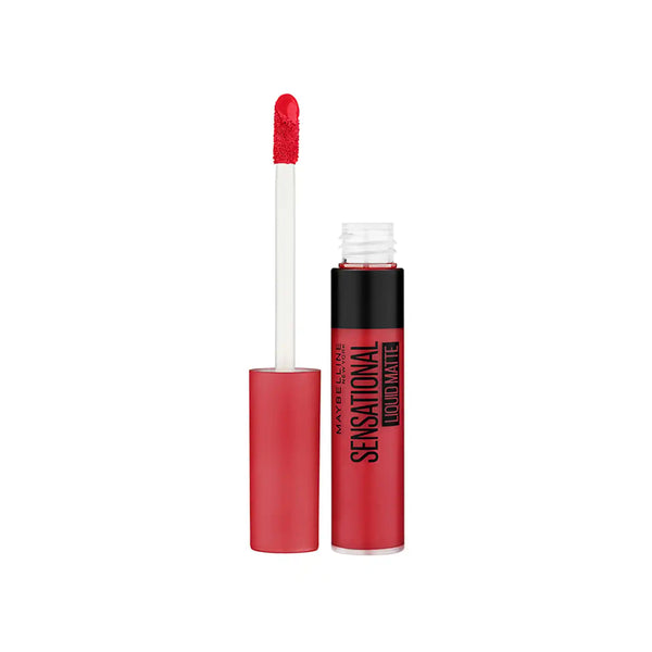 Maybelline - New York Sensational Liquid Matte Lipstick, Weightless Comfort - 03 Flush It Red 7ml