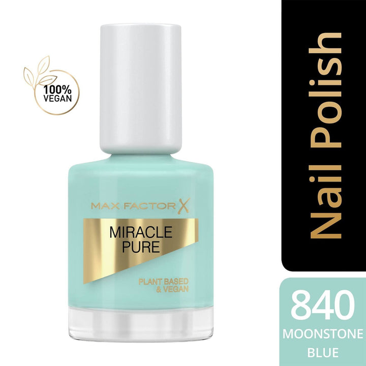 Max Factor Miracle Pure Nail Polish 12ml Shade No. 840 Moonstone Blue
