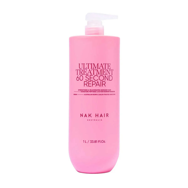 NAK Signature Ultimate Treatment 60 Second Repair 1 Liter - Strengthens & Rejuvenates Damaged Hair