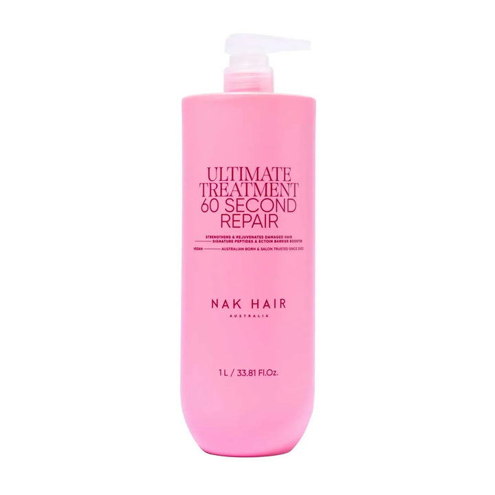 NAK Signature Ultimate Treatment 60 Second Repair 1 Liter - Strengthens & Rejuvenates Damaged Hair