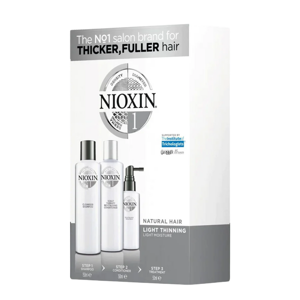 Nioxin System 1 Trio Gift Pack For Natural Hair With Light Thinning - Kess Hair and Beauty