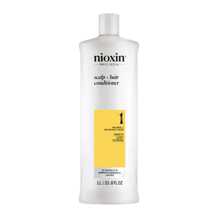 Nioxin System 1 Scalp + Hair Thickening Conditioner for Natural Hair with Light Thinning 1 Litre - Kess Hair and Beauty