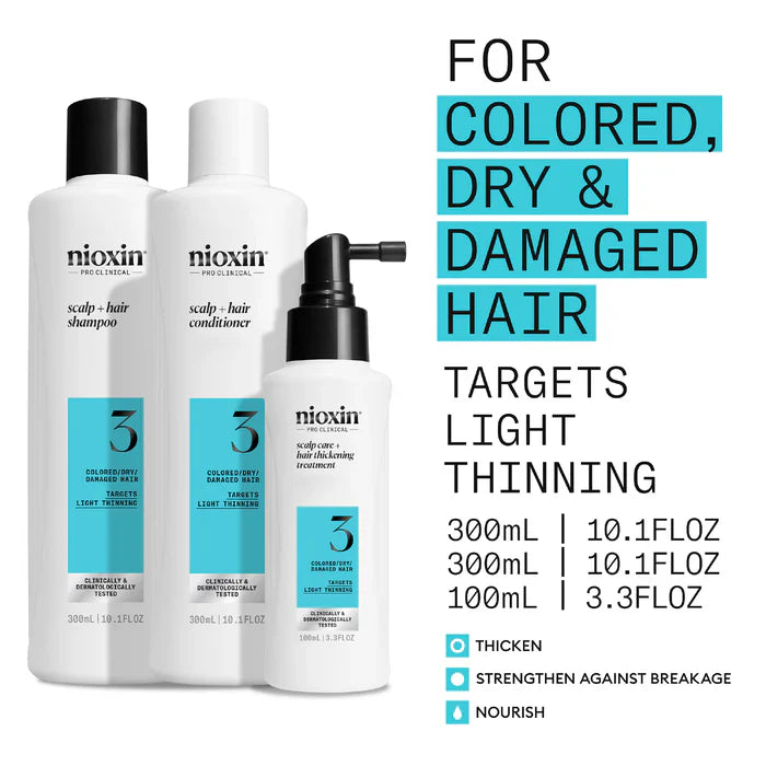 Nioxin Scalp + Hair Thickening System 3 Full Size Kit