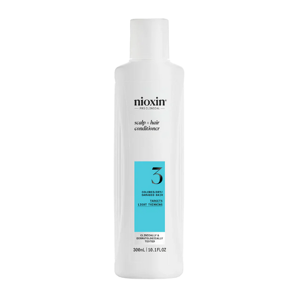Nioxin System 3 Scalp + Hair Thickening Conditioner for Damaged Hair with Light Thinning 300ml - Kess Hair and Beauty