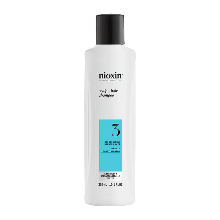 Nioxin System 3 Scalp + Hair Thickening Shampoo For Damaged Hair with Light Thinning 300ml - Kess Hair and Beauty