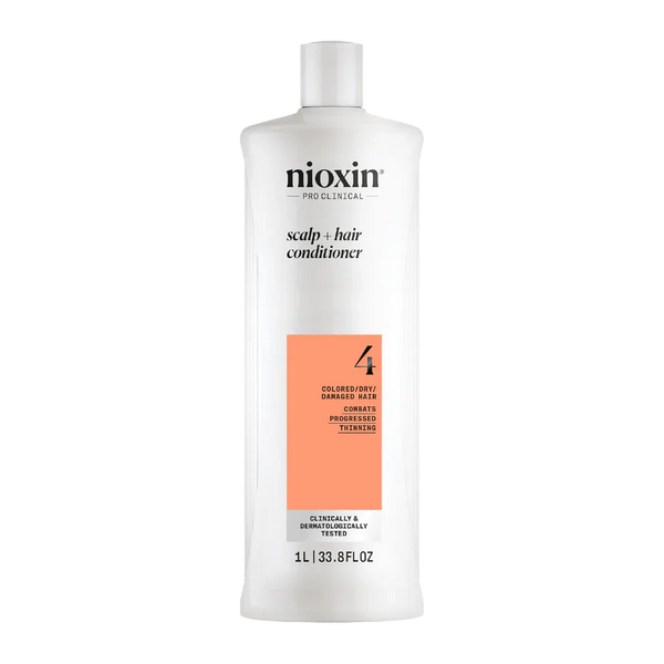 Nioxin System 4 Scalp + Hair Thickening Conditioner for Damaged Hair With Progressed Thinning 1 Litre - Kess Hair and Beauty
