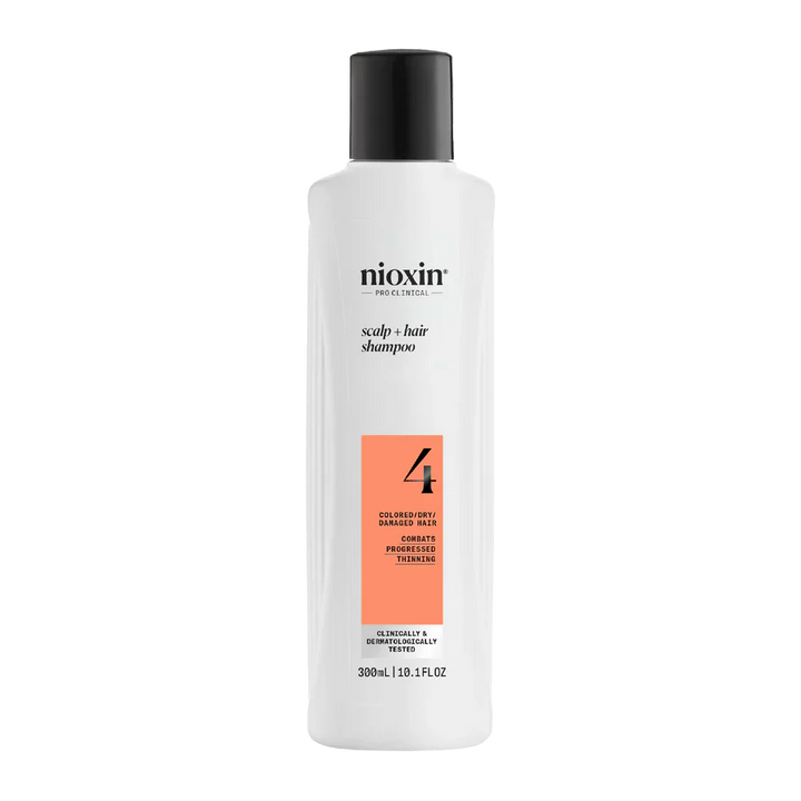 Nioxin System 4 Scalp + Hair Thickening Shampoo For Damaged Hair with Progressed Thinning 300ml - Kess Hair and Beauty