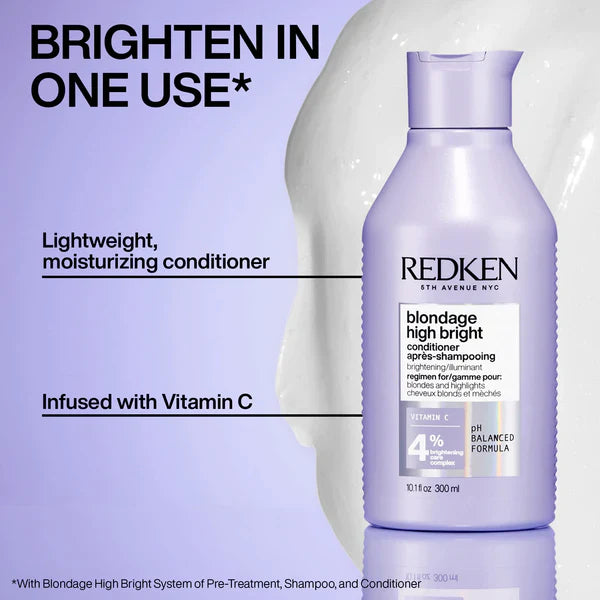 Redken Blondage High Bright Conditioner 300ml - Kess Hair and Beauty