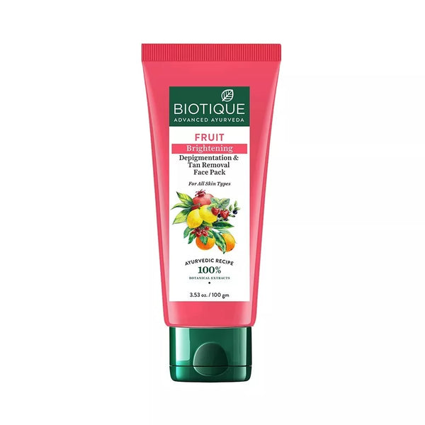 Biotique Fruit Brightening Depigmentation & Tan Removal Face Pack 100g