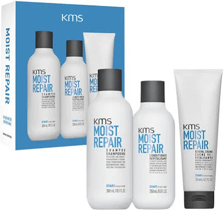 KMS Moist Repair + Revival Creme Trio Gift Pack - Kess Hair and Beauty