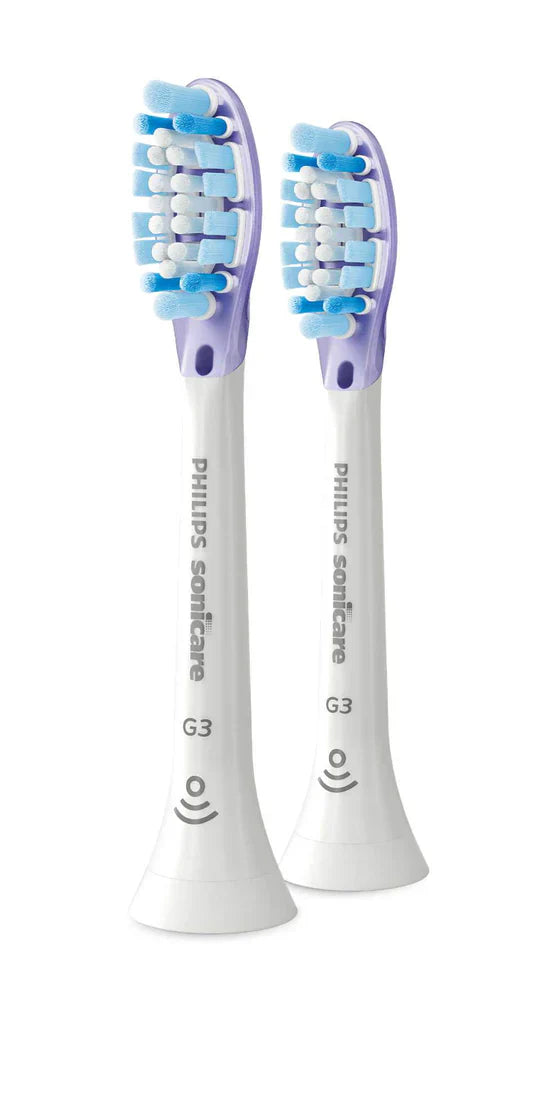 Philips Sonicare G3 Premium Gum Care standard brush heads, White 2 pack - Kess Hair and Beauty