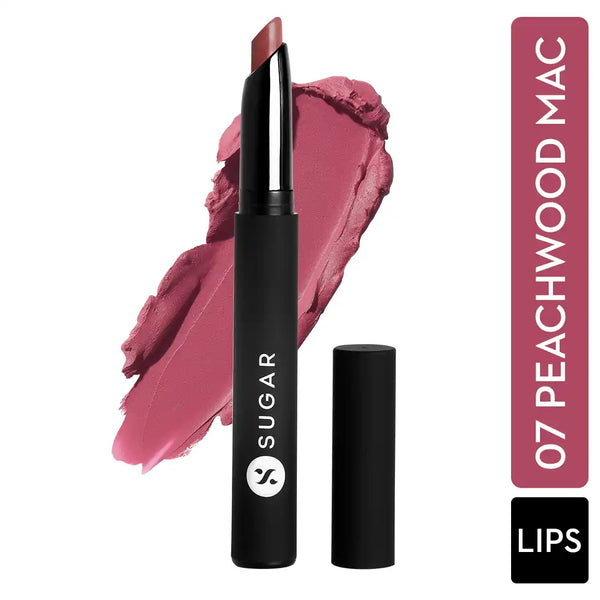 Sugar - Matte Attack Transferproof Lipstick Color: 07 Peachwood Mac (Peach Pink)