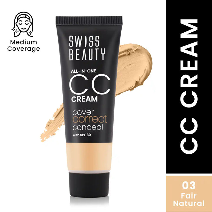 Swiss Beauty - All-In-One CC Cream Fair Natural Shade No. 3