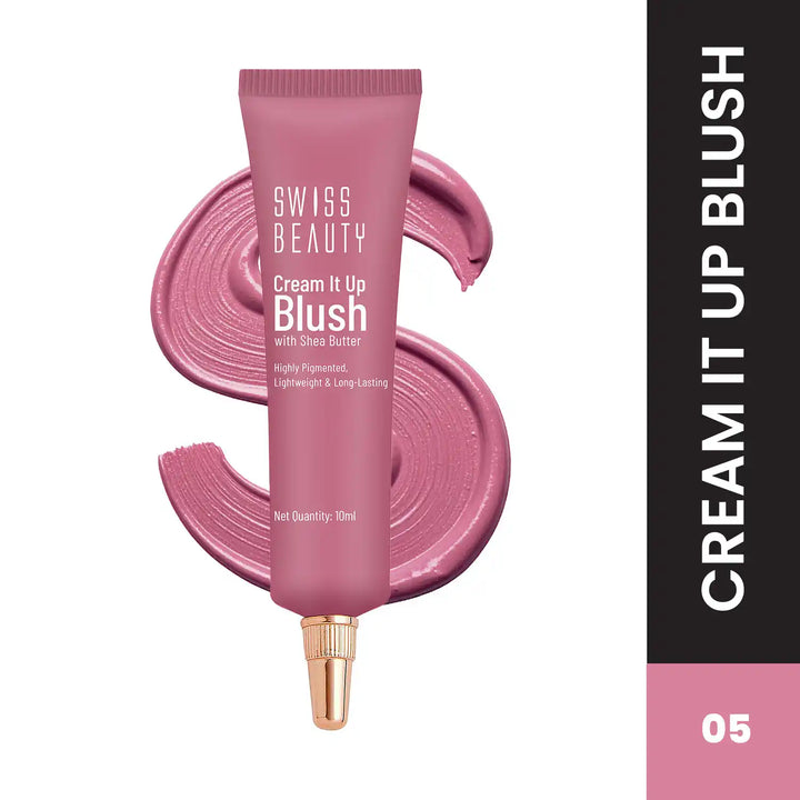 Swiss Beauty - Cream It Up Blush Cheek-O-Pink Shade No. 5