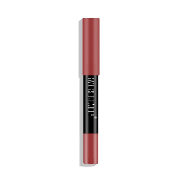 Swiss Beauty Stay on Matte Lip Crayon Shade No. 20 Peach love