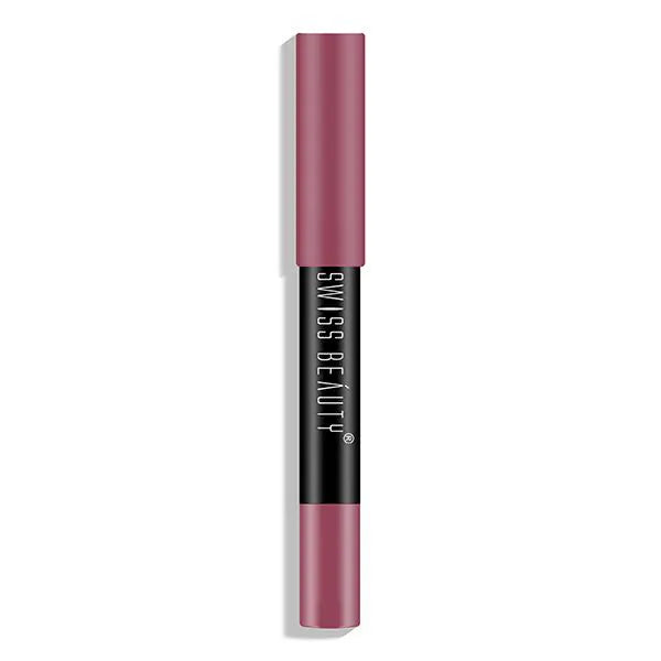 Swiss Beauty Stay on Matte Lip Crayon Shade No. 18 Mauve On