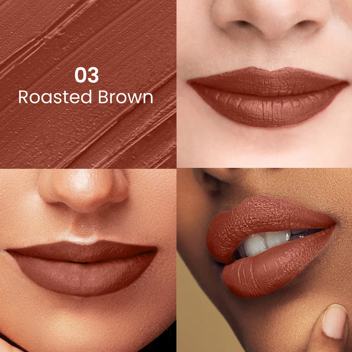 Swiss Beauty - Satin Comfort Lipstick Shade No. 03 Roasted Brown