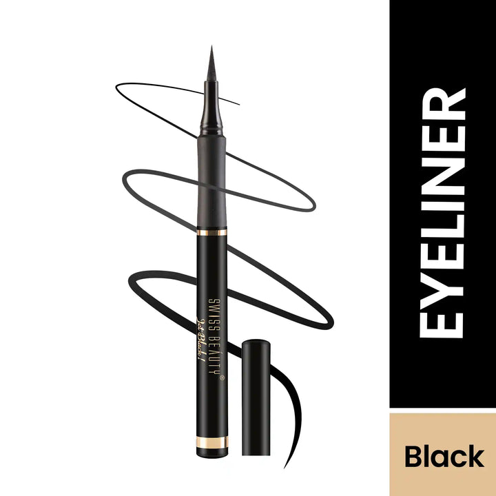 Swiss Beauty - Bold Felt Tip Eyeliner Pen Jet Black