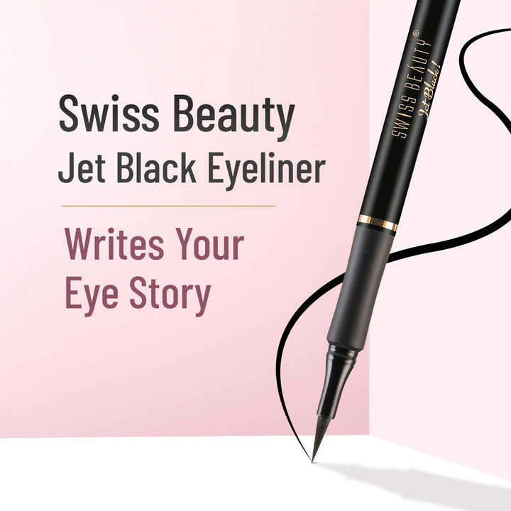 Swiss Beauty - Bold Felt Tip Eyeliner Pen Jet Black