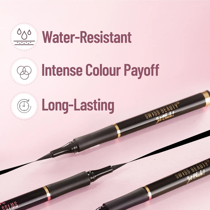 Swiss Beauty - Bold Felt Tip Eyeliner Pen Jet Black