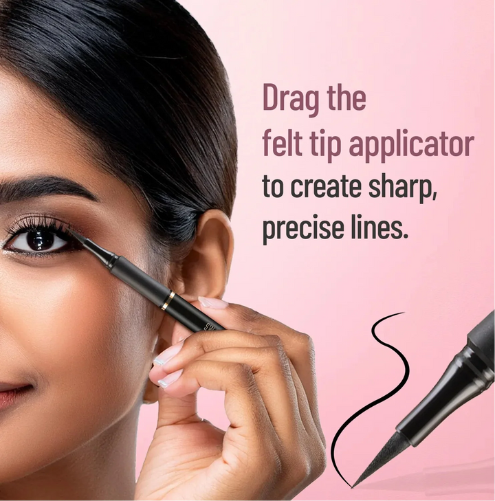 Swiss Beauty - Bold Felt Tip Eyeliner Pen Jet Black