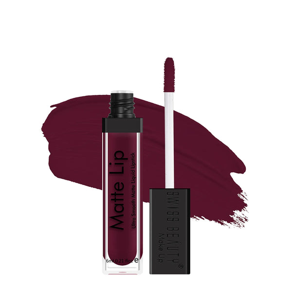 Swiss Beauty - Matte Lip Liquid Lipstick Shade No. 41 Garnet
