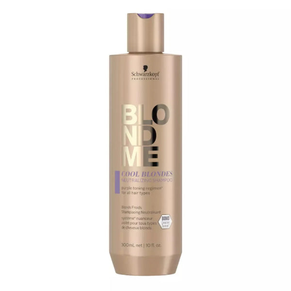 Schwarzkopf BlondMe Cool Blondes Neutralizing Shampoo 300ml - Kess Hair and Beauty