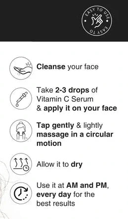 SoulFlower - 30X Vitamin C Serum for Bouncier & Brighter Skin, Dermatologically Tested 20ml